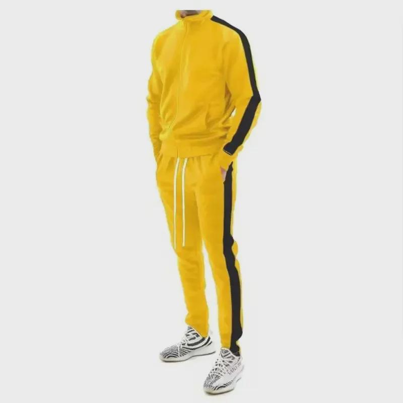 Customizable European and American Autumn/Winter Hooded Sports Suits for Young Men