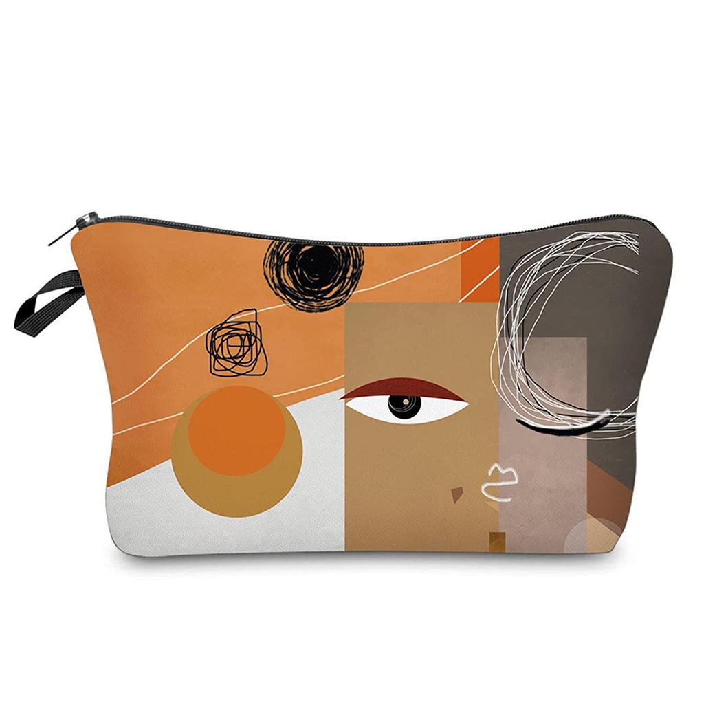 Women Character Print Cosmetic Bag Toiletries Organize Travel Storage Case 6428 KTB