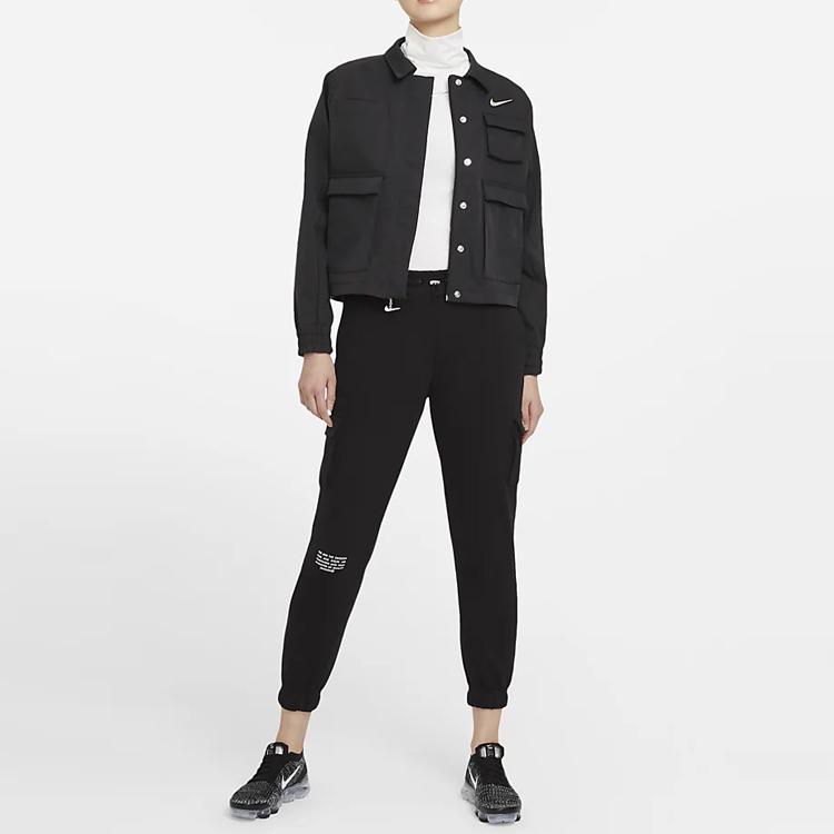 Nike Sportswear Swoosh Slim Fit Joggers Women Bottoms Black CZ8906-010