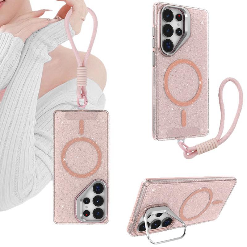 Glitter Camera Lens Holder for Samsung S26 Ultra, Compatible with S25/S24/S23/S22U - Drop-Proof Case.