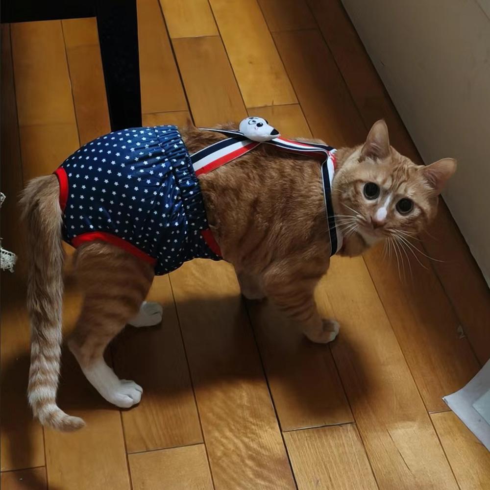 Cartoon Female Cat Dog Shorts Underwear Pet Physiological Pants Diaper Briefs For Small Girl Cats Dogs Siamese Mascotas Panties