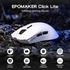 EPOMAKER Click Lite Wireless Gaming Mouse 800-12,000 DPI PAW3311 Sensor 59g 500mAh Battery 2.4GHz/BT/USB-C Rechargeable (White)