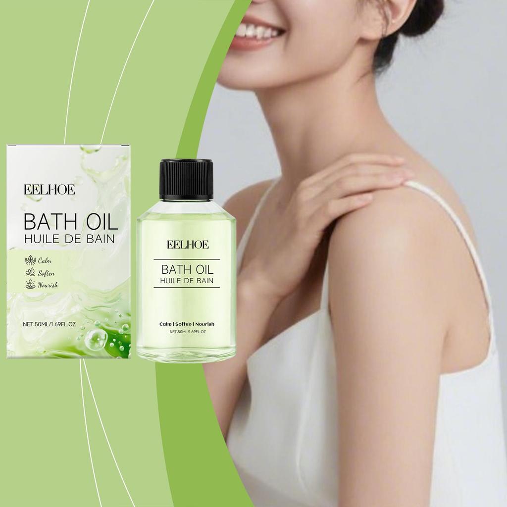 EELHOE Olio da Bagno Confortevole Delicato, detergente, idratante, deterge la pelle del corpo, leviga, rinfresca e dona comfort Olio da Bagno