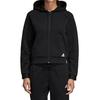 Adidas Sweatshirts Women's Black Hooded Moderate Cardigan DU6570
