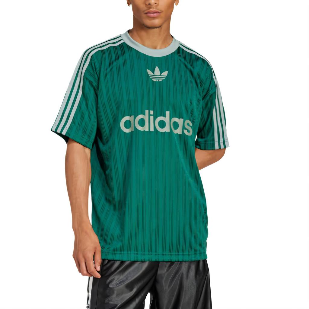 adidas Originals Adicolor Comoda Morbida Versatile T-shirt a Maniche Corte Uomo Top Verde JP1028