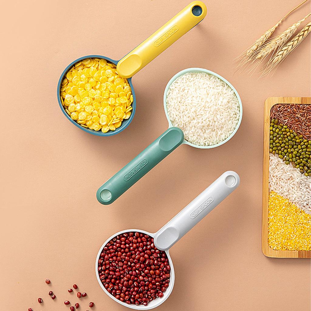 Kuchyňské naběračky Velkokapacitní Multifunkční Lžíce na mouku pro vaření Servírování Mouka Rýže