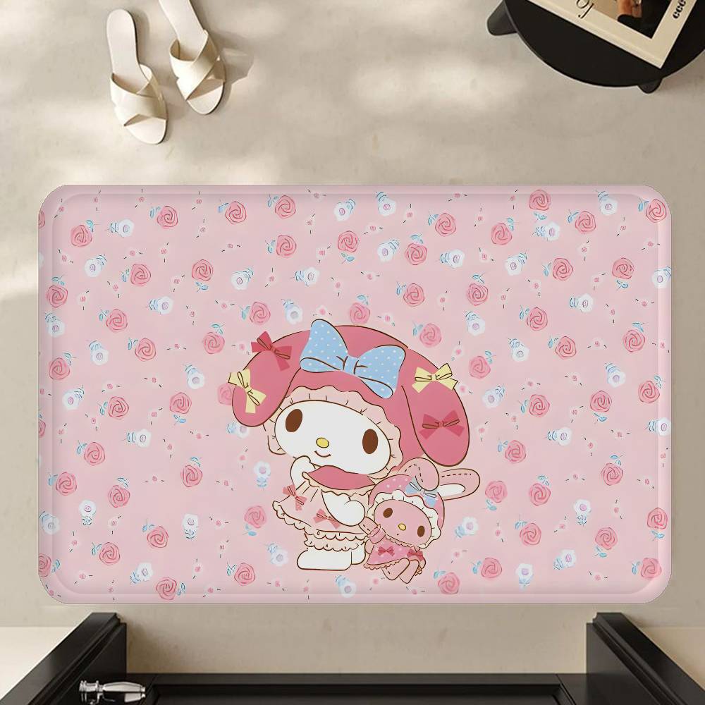 My M-melody Lovely Room Mats Anti-slip Absorb Water Long Strip Cushion Bedroon Mat Household Carpets