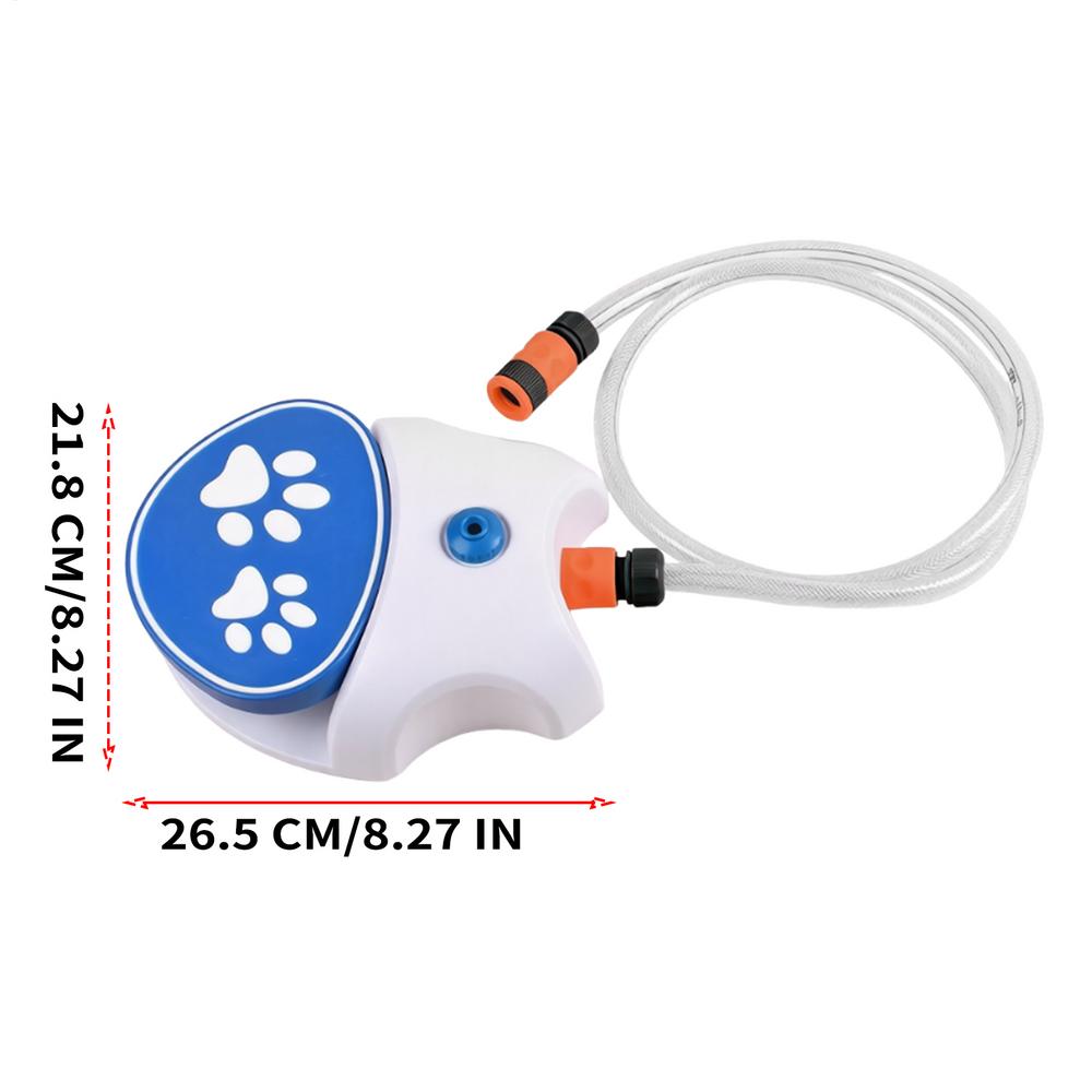 Dog Step on Sprinkler Water Pedal Step on Dog Water Fountain Pet Drinking Dispenser with 162cm Hose forSummer Play Entertainment