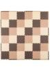 CB Japan Joint Mats, Brown X Mocha X Beige, 36-Piece Set with Border