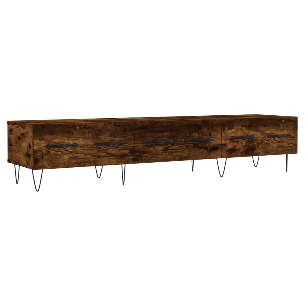 TV Cabinet Smoked Oak 150 X 36 X 30 Cm Particleboard