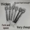 Chixing Disposable Thickened Plastic Spork Set