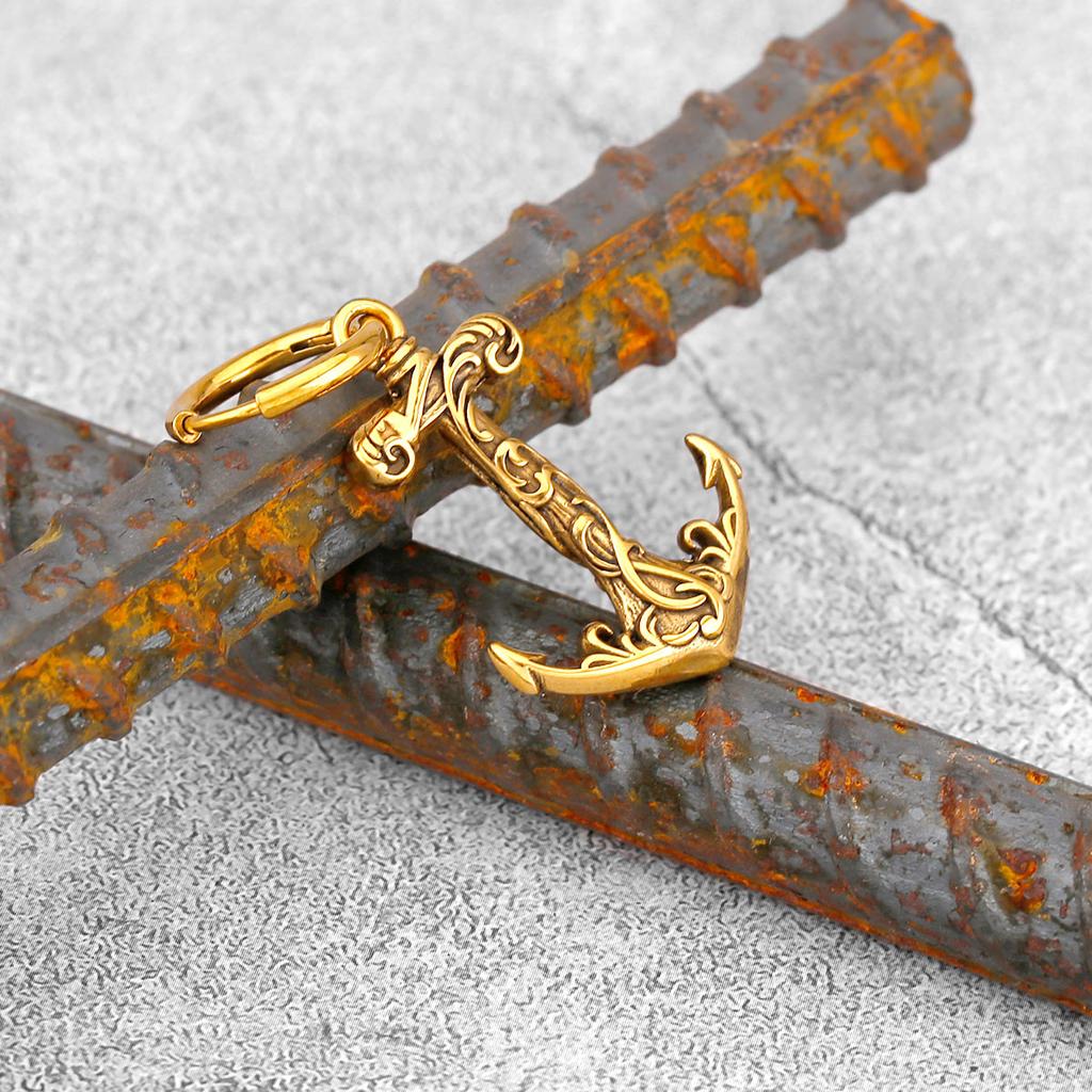 Stainless Steel Pirate Hook Fashion Viking Weapon Earrings Nordic Men Teen Odin Jewelry Stud Earrings Personality Christmas Gift