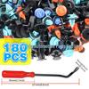 180PCS Snap Fasteners Set for Toyota Corolla/Camry Engine Undercover & Door Trim Retainers