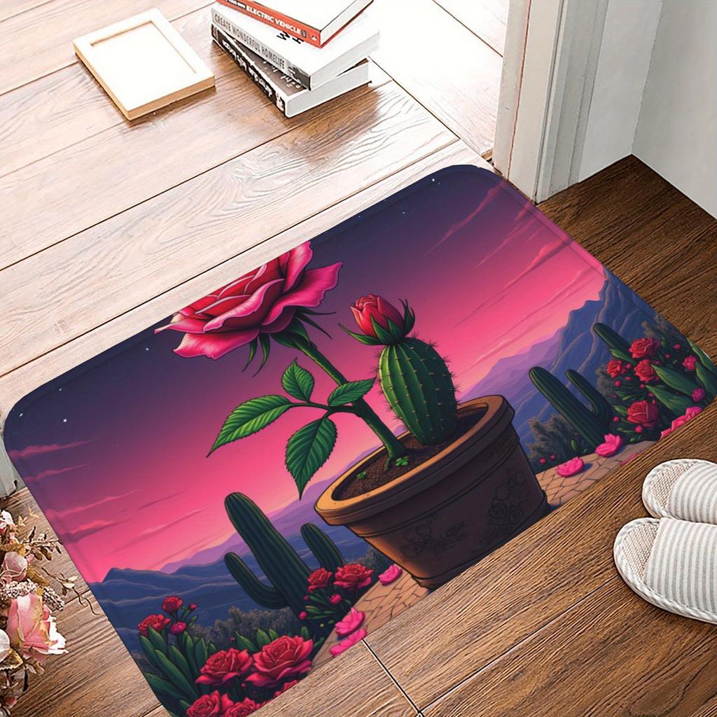 1 Stück Wolf Küchenteppich Rutschfeste Fußmatten Pop-Design Badezimmerteppich Badematte Teppich für Zuhause Spüle Wäsche Dekor