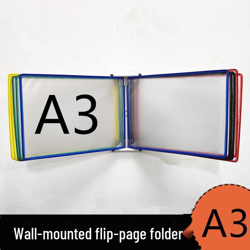 A4 Wandmontierter Klapp-Aktenordner, 5-seitiger SOP-Displayständer