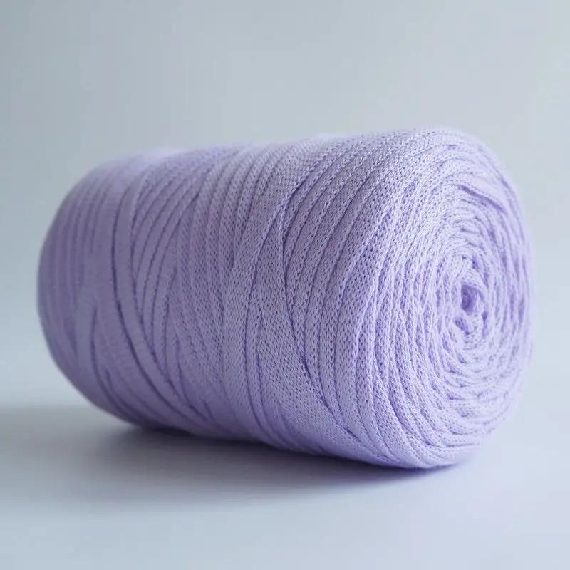 Flat Knitted Fabric Thread, Hollow Yarn Flat Ribbon Thread, DIY Handmade Woven Bag Hook Sandals 250g Crocheting
