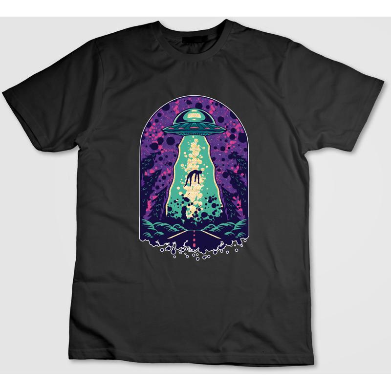 UFO Aliens Short Sleeve T Shirt Unisex Women Y100