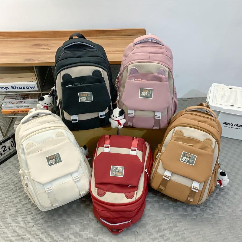 Schoolbag new backpack campus style Japanese cute student schoolbag third to fifth grade large capacity lightweight backpack