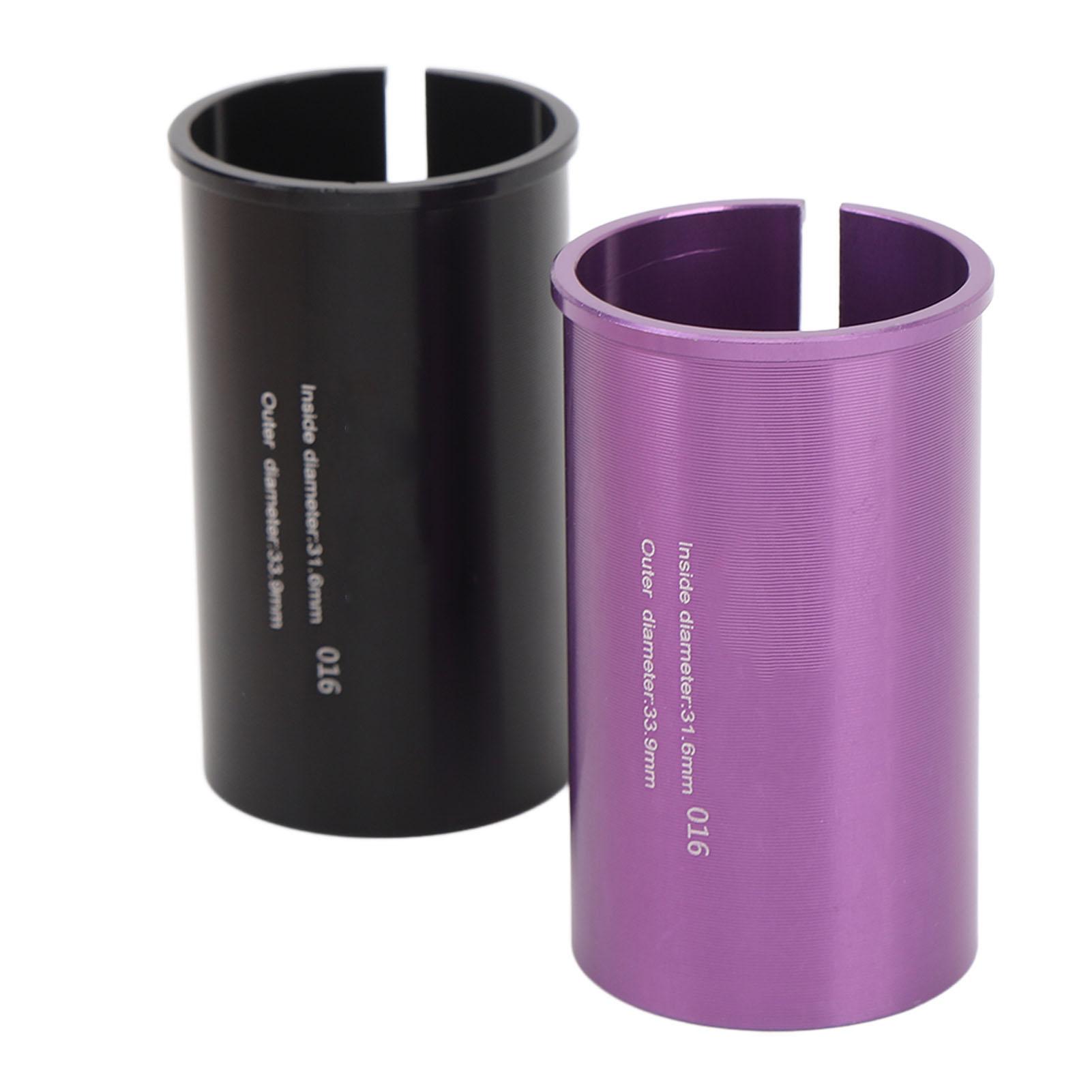 

2PCS Seatpost Reducer Shim Aluminum Alloy Tube Adapter Variable Diameter Sleeve for Mountain and