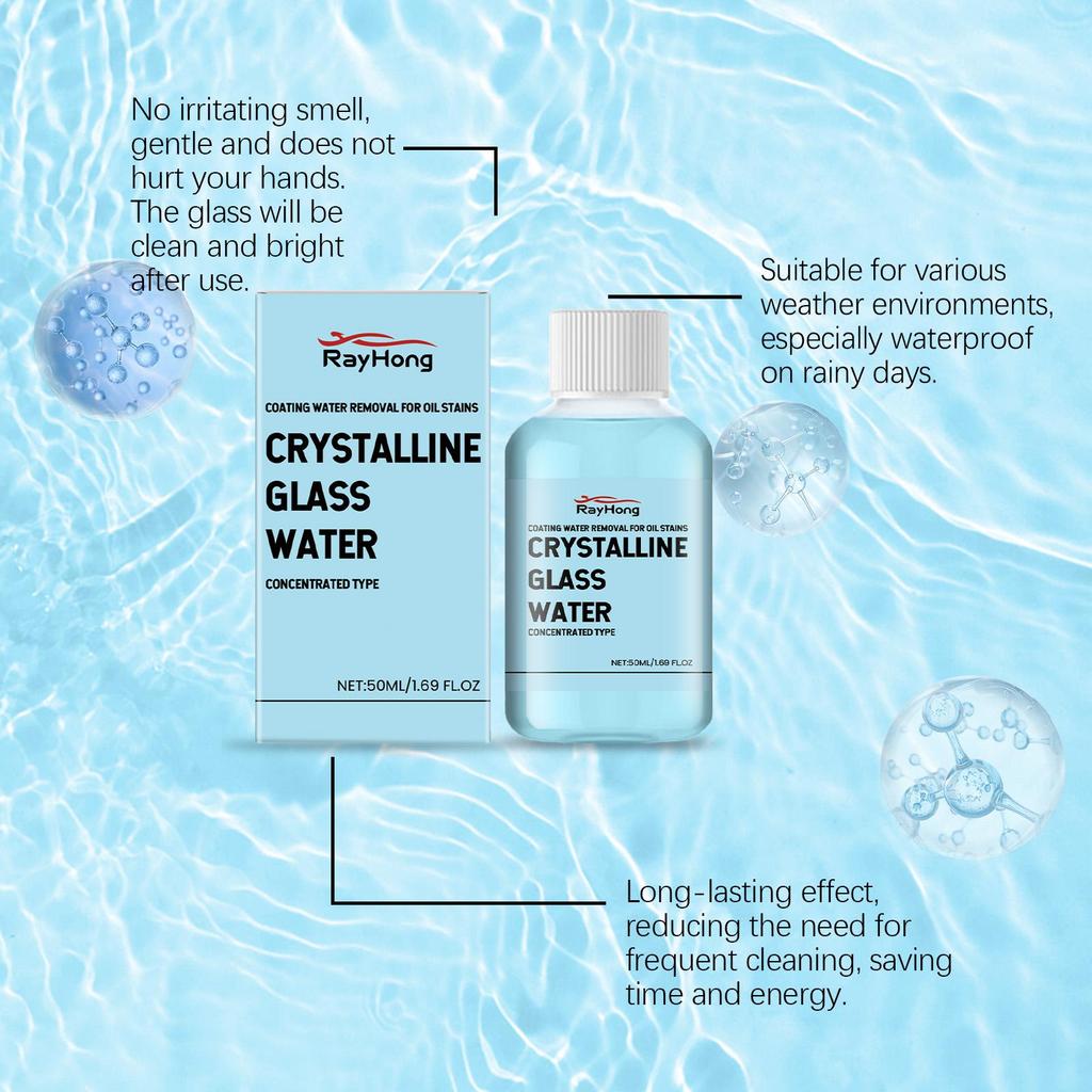 Rayhong Automotive Crystal Coating Windshield Washer 50ml Car Windscreen Cleaner Auto Wiper Glass Cleaner