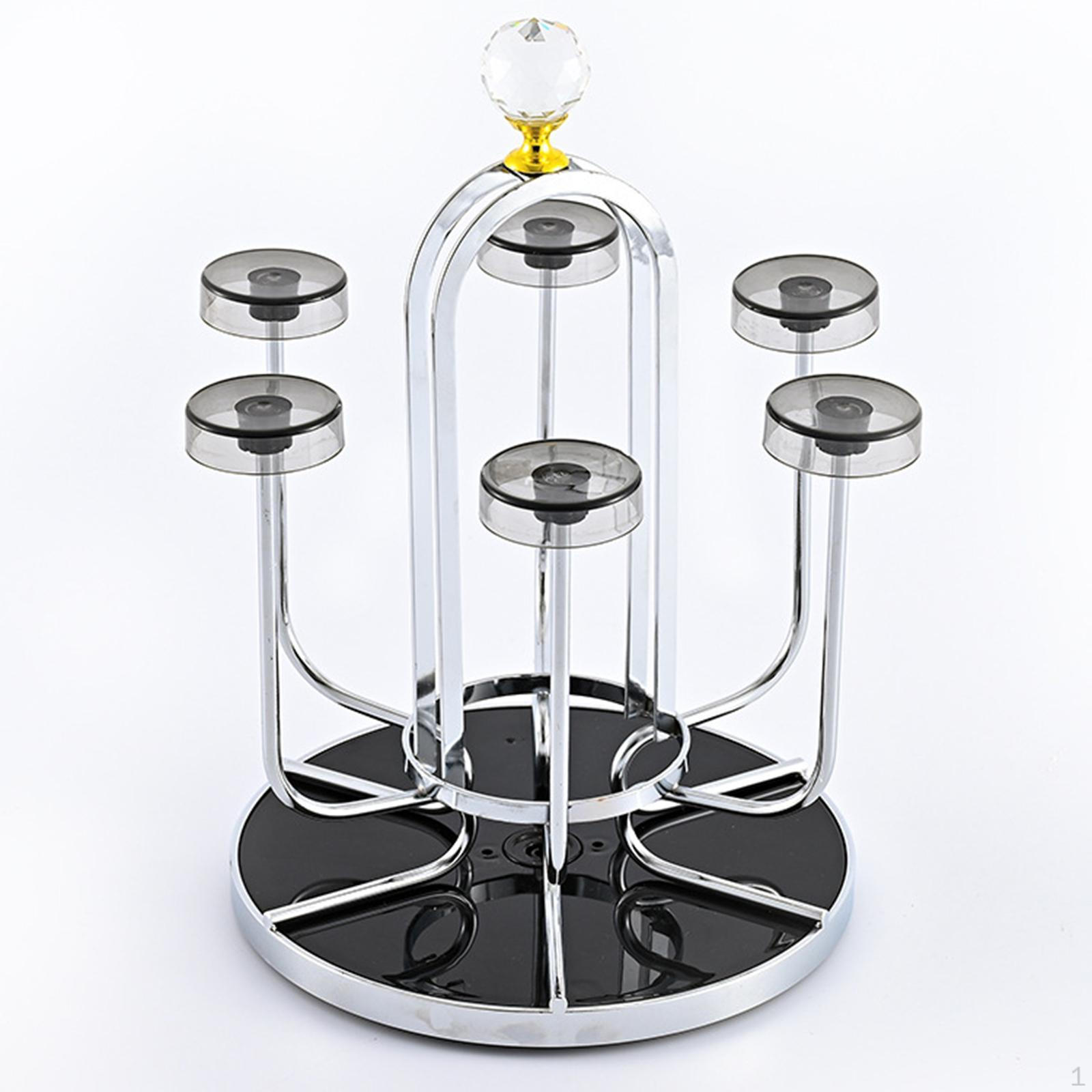 

Подставка для чашек Держатель для кофейных кружек Нескользящий Дисплей Сушилка для посуды для напитков Кафе-магазин Silver