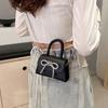 Bow Design Solid Color Mini Shoulder Bag Pu Leather Flap Crossbody Bags For Women 2024  Female Chain Purse And Handbags