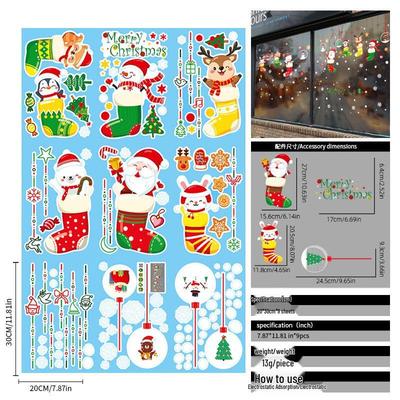 Christmas Window Glass Stickers