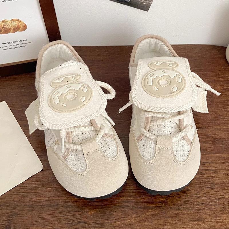 Original flip board shoes ugly cute new panda puff shoes female niche design bokenzi