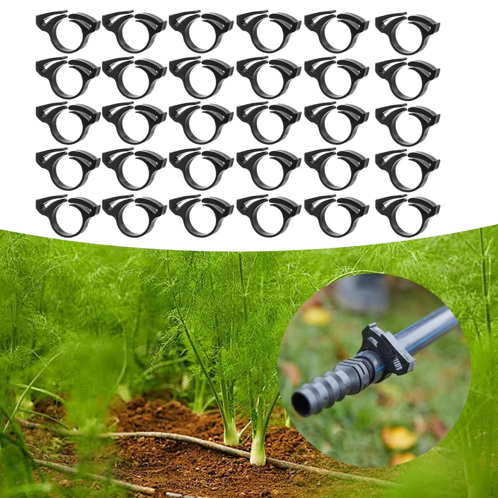 

30 шт. Адаптер для шлангового соединения, зажимная пряжка для соединения с водой, держатель для трубы, крепление для трубки Dia 2 cm