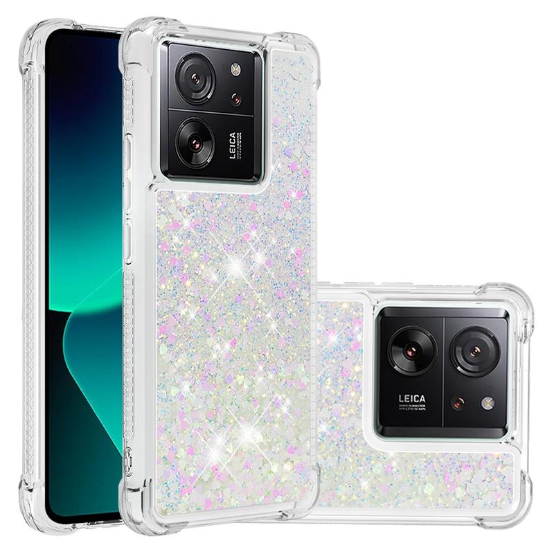 13T Pro Hülle auf Für Funda Xiaomi 13T Pro Hülle Glitzer Treibsand Dynamische Flüssigkeitshülle Für Xiomi 13T Xiaomi13T Pro Handyhülle Etui