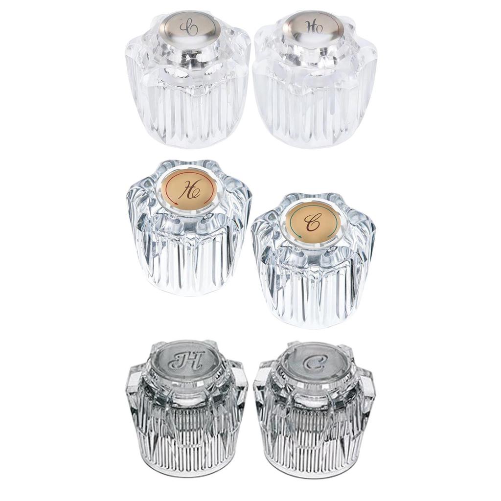 Acrylic Shower Knob Multiuse Shower Handle Wear Resistant Tub Faucet Handle Bathroom Accessories for Washroom Hotel Fittings