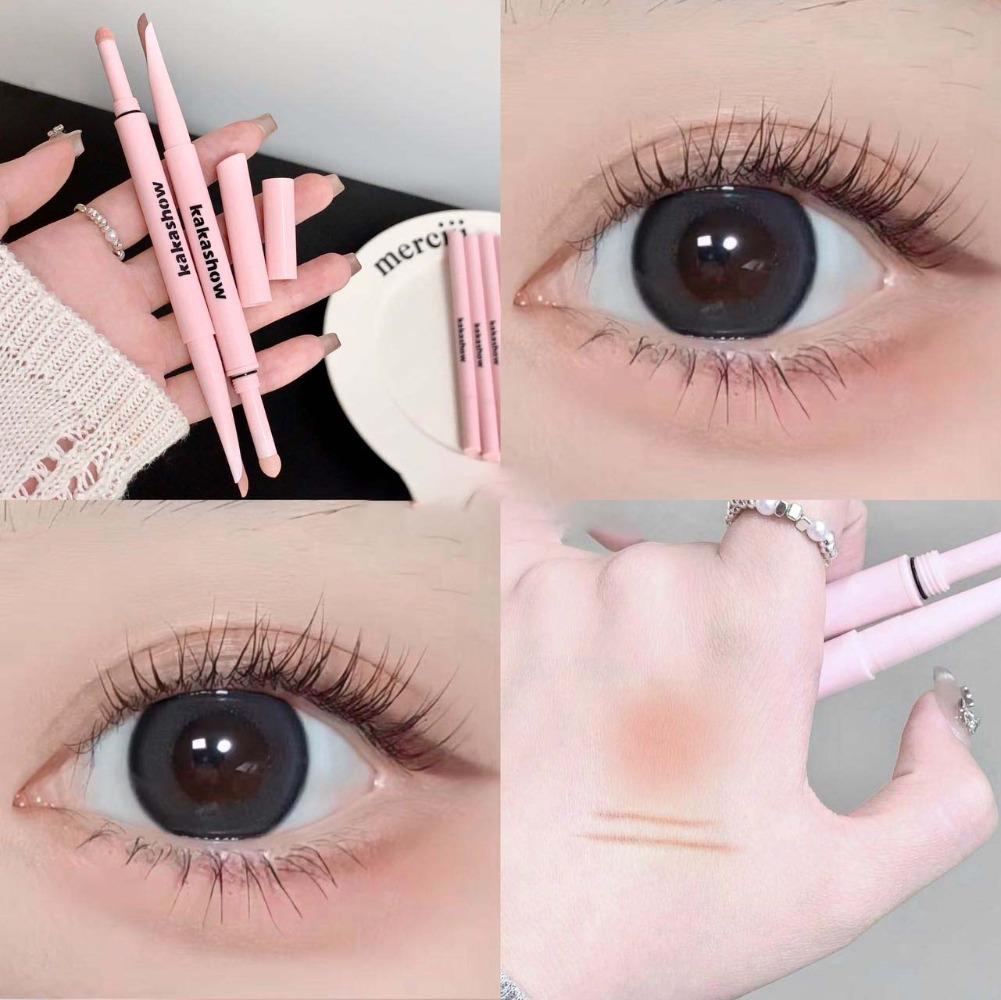 2 In 1 Glitter Matte Aegyosal Pen Brightening Highlight & Shadow Stick Dual End Eye Makeup Lying Silkworm Eyeliner Gel Pencil