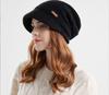 Winter Fleece Lined Small Brim Knitted Hat Women Soft Stretchy Warm Beanie Cap for Cold Weather Outdoor Use
