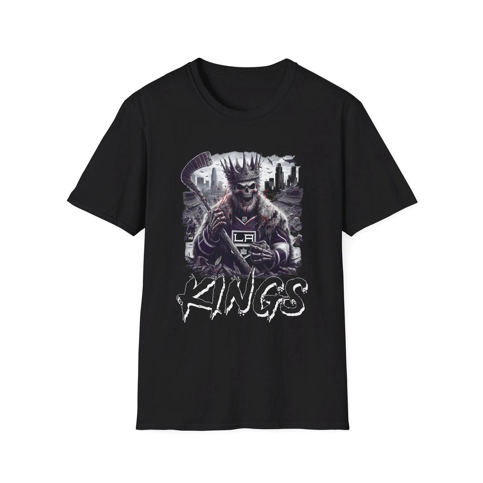 Террор - Футболка с хоррор-коллажем Los Angeles Kings XXXL