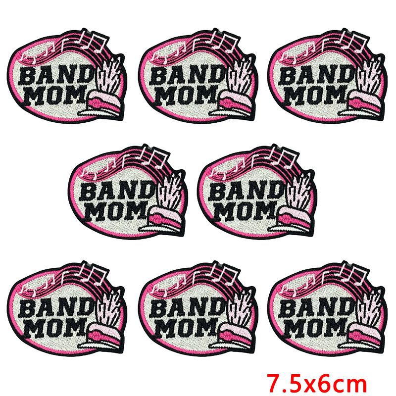 10pcs Cartoon Balls Series Full Embroidered Patches Personality Letter Slogan Patch Clothes Decoration Sew Stickers Applique 