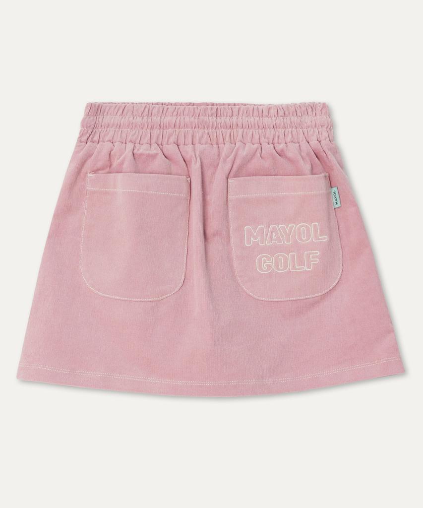 Mayol Corduroy Cargo Skirt_Dusty Pink