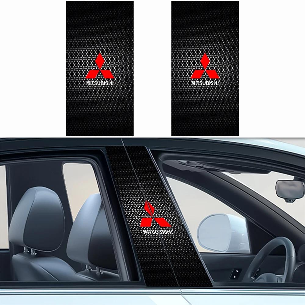 Pegatina para Pilar Central de Coche para Mitsubishi Todos los Modelos Outlander Lancer ASX Calcomanía Decorativa para Pilar B Accesorios de Moldura de Puerta
