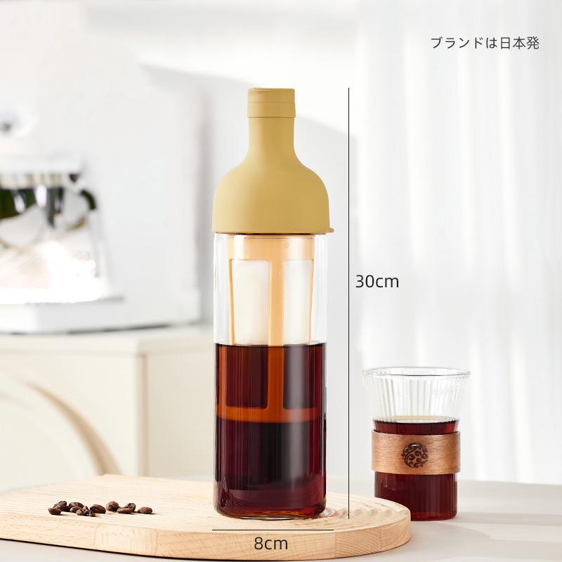 500ml Cold Brew Coffee Pot High Borosilicate Glass Household Cold Brew Bottle Cold Brew Fruit Tea Kettle for Home Use Coffee Pot