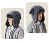 Kids' 2025 Autumn/Winter Lei Feng Hat: Thickened Pom-Pom Ear Protection, Plush Warmth for Boys & Girls.