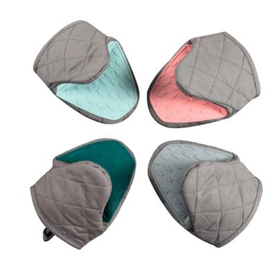 Yousheng 1 Stück Silikon Isolierhandschuhe Baumwollgefüllte Topflappen Hitzebeständige Ofenhandschuhe Küchen Backen Grillen Helfer