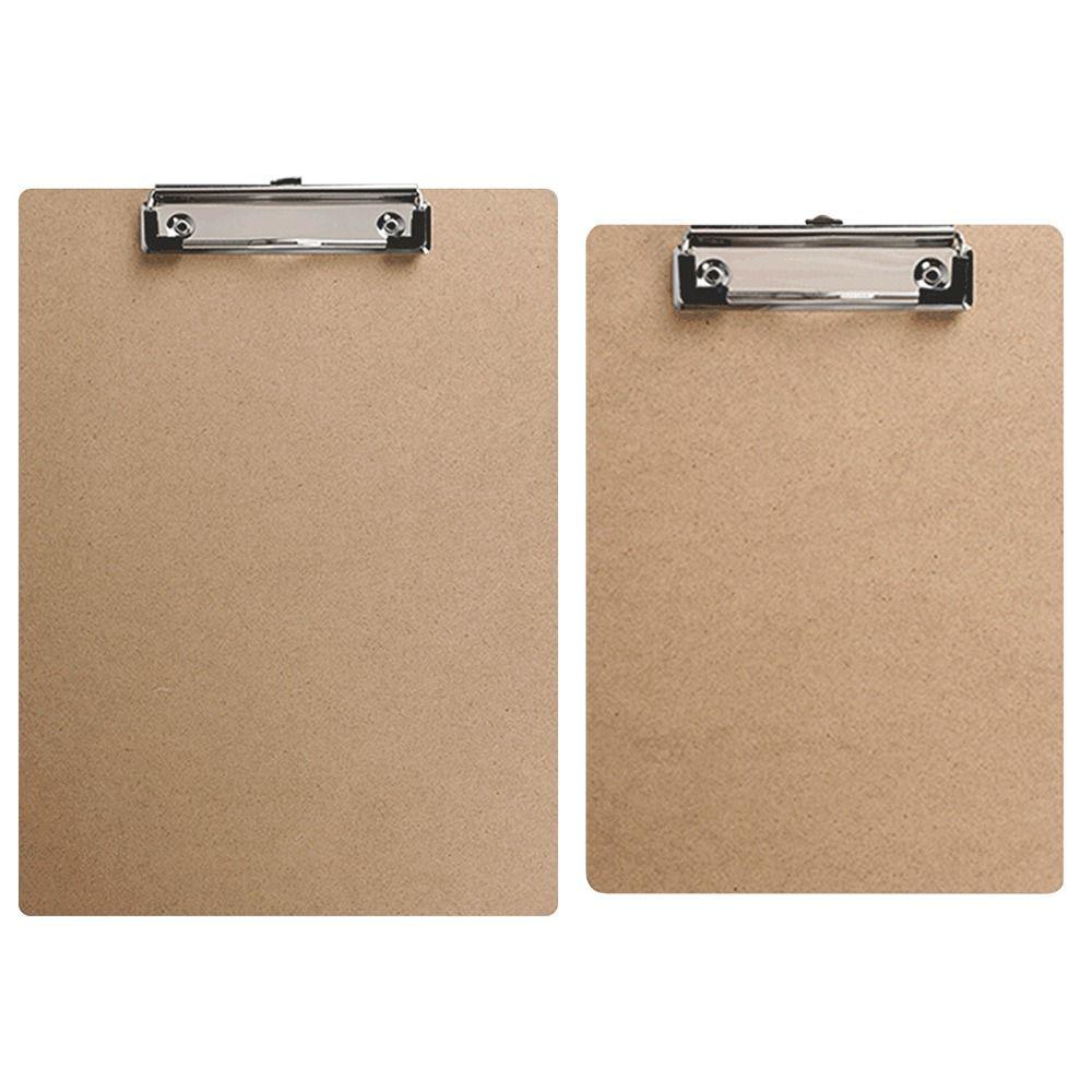 Wood Board Writting Pad Wood Memo Folder Durable Storage Folder  Cafe