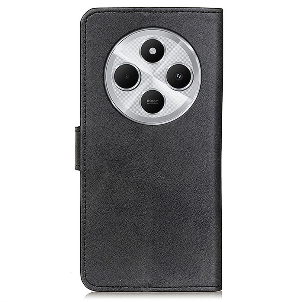 Dla Xiaomi Poco C75 4G/Redmi 14R 5G/14C 4G Etui portfel z podstawką Skóra o fakturze skóry krowiej Pokrowiec na telefon