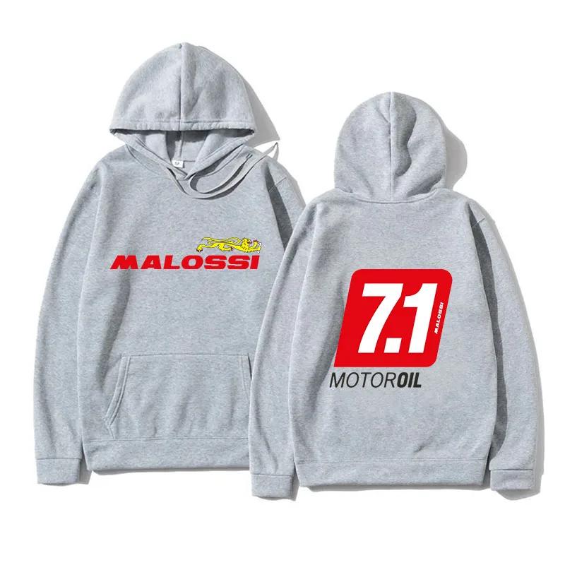 Malossi Theme Hoodie Men Women Sweatshirt Print Unisex Streetwear Hip Hop Style Autumn Winter Fashion Hip Hop Tops Clothes Male M
