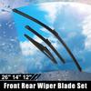 3pcs 26" 14" 12" Windshield Wiper Blade Set for Fiat 500X 2014- W/ Top-Lock