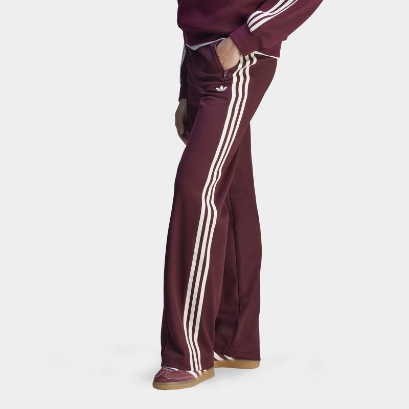 Adidas X Sporty & Rich Womens Track Pants Maroon Unisex Streetwear JN5324