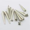 10 pz/set 55 MILLIMETRI Solido Punk Proiettile Grandi Spikes Rivetti In Pelle di Metallo FAI DA TE Argento Vite sul Cono Borchie per Vestiti Cosplay