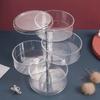 Practical Multilayer Clear Rotating Jewelry Box Case for Storing Displaying 3/4/5Tier Rotating Jewelry Holder Organizer