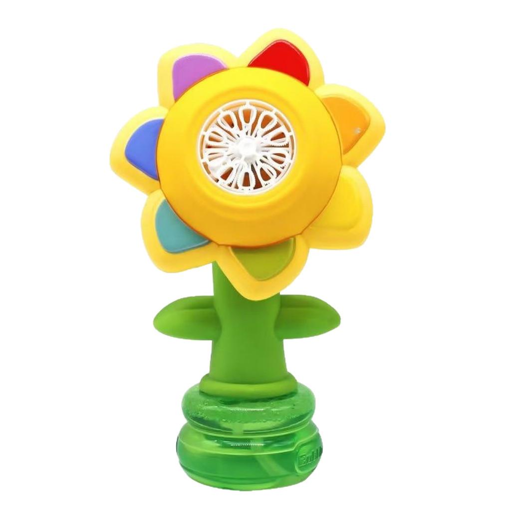 

Electric Sunflower Bubble Machine Toy With Adjustable For Kids Engagement And Visual Stimulation
