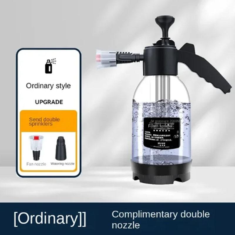 

Ручной насос пенораспылитель с 3 типами насадок Ручная пневматическая пенная пушка Снежная пена Бутылка-распылитель для мойки автомобиля Очистка стекол автомобиля 2 л белый