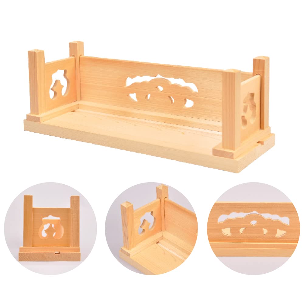 Sakai Sangyo Large Amulet Stand | Hinoki Cypress Wood Grain, Elegant Style, Suitable for Shrines and Temples, Easy to Display Anywhere, Simple, for Go